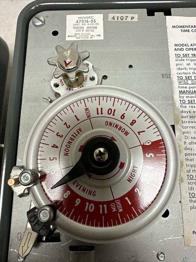 Paragon Contols,47016-S,Momentary Contact Time Control (G037