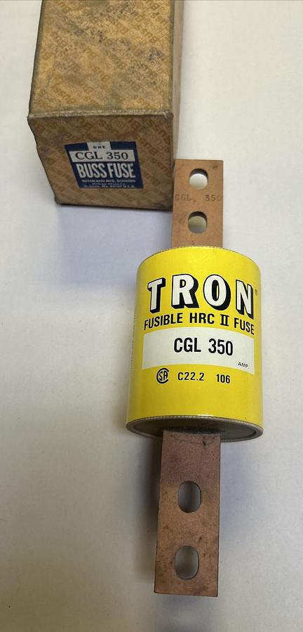 Used BUSSMANN,CGL-350,TRON FUSE 350A 600V NEW
