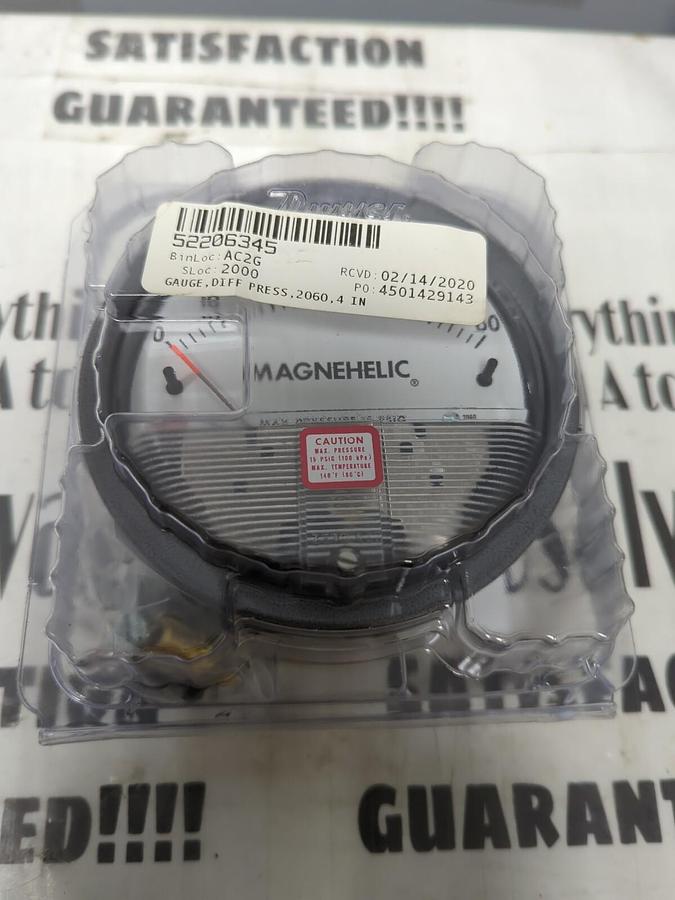 DWYER,2080 W05AF,MAGNETIC DIFFERENTIAL PRESSURE GAUGE 4 INCH NEW