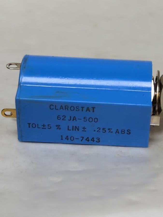 CLAROSTAT,62JA-500,POTENTIOMETER 500 OHMS NOS