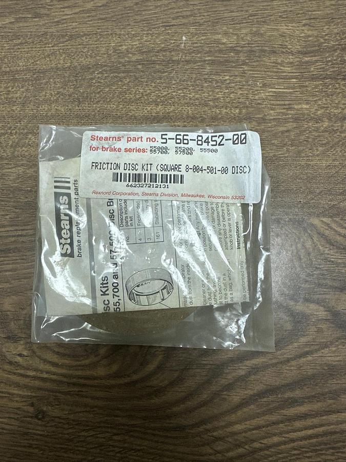 Used Stearns,8-004-501-00,Friction Disk Kit