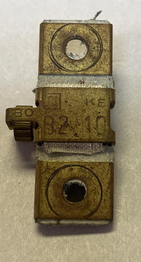 Used SQUARE D,B2.10,THERMAL OVERLOAD HEATER ELEMENT LOT 2