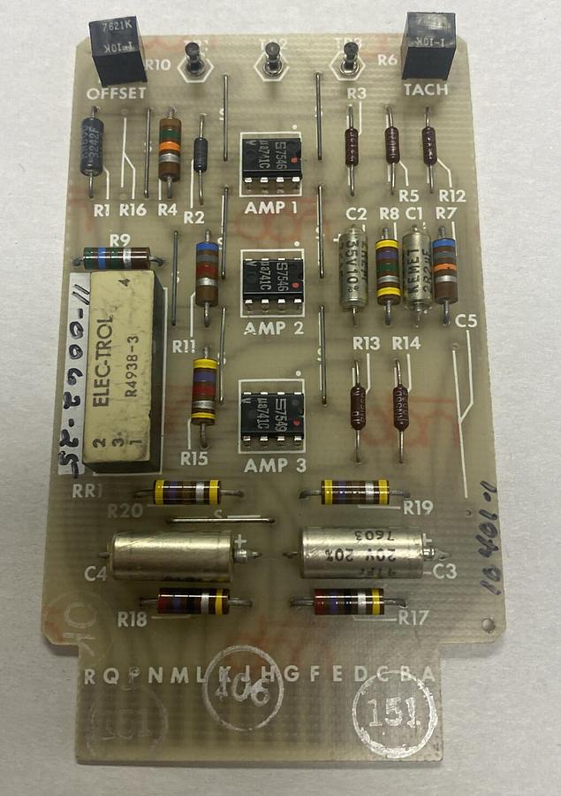 Used GETTYS,11-0062-25,TACH COMP BOARD