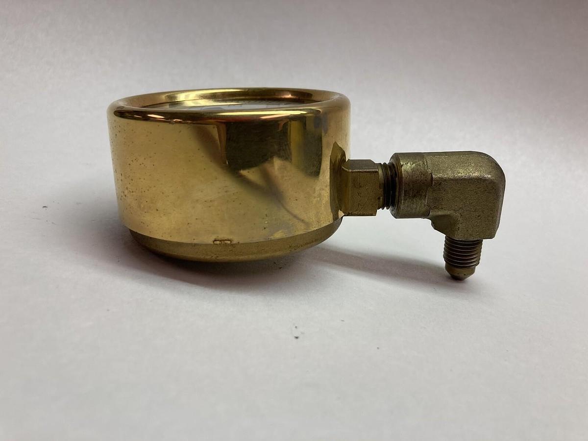Wika,0-3000 PSI,Fluid-Filled Brass Pressure Gauge