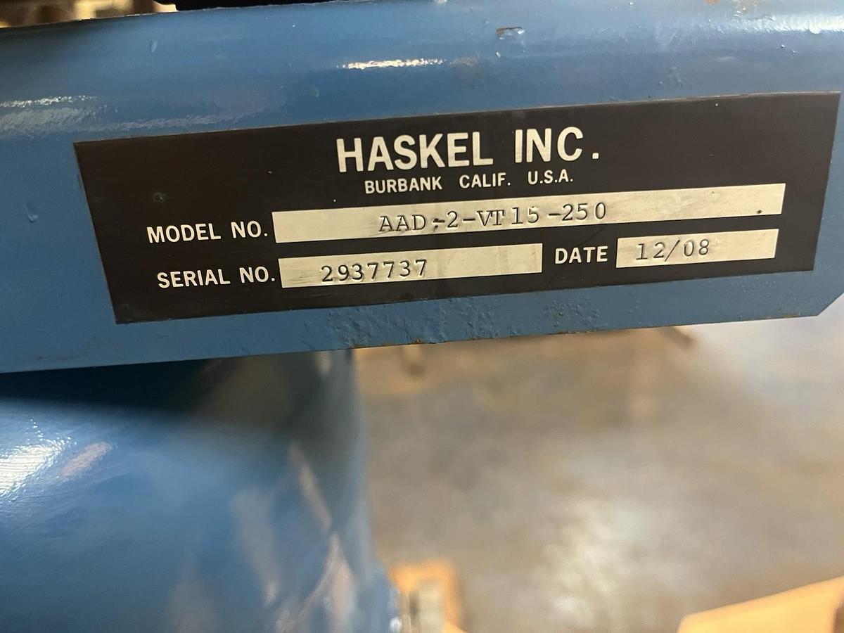 Used HASKEL ,AAD-2-VT15-250,AIR AMPLIFIER