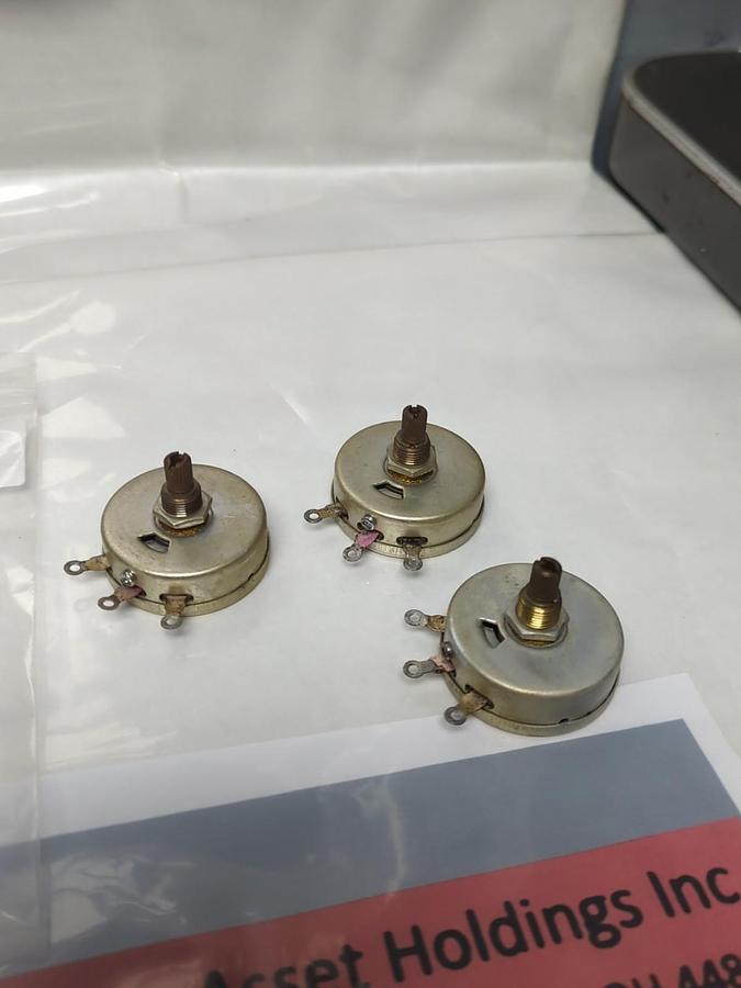 Used MALLORY,M5MPK,POTENTIOMETER LOT OF 3 PRE-OWNED