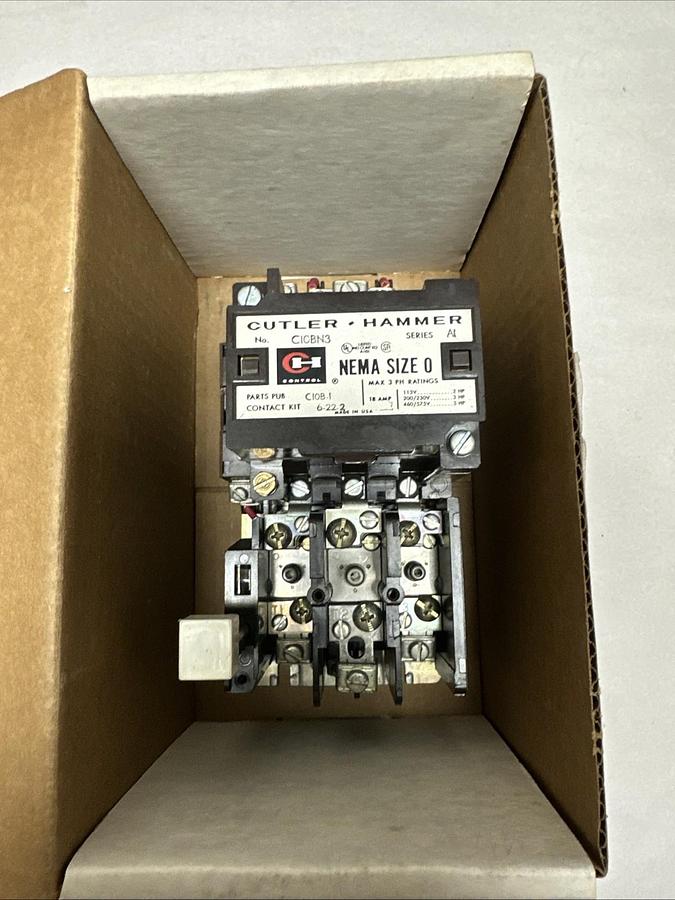 Used Cutler-Hammer,C10NBNS,Size 0 Motor Starter
