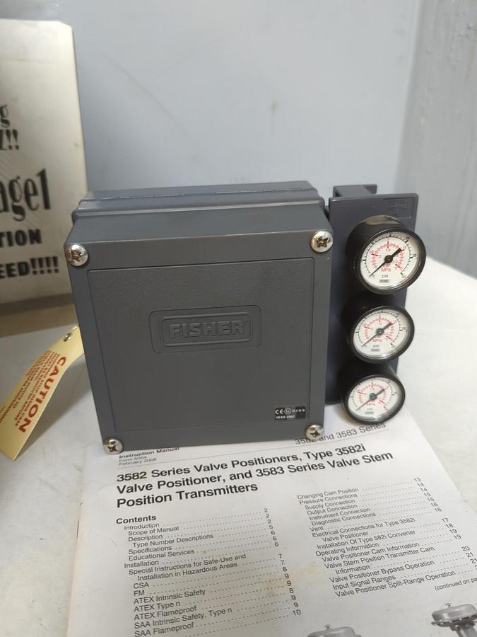 EMERSON FISHER CONTROLS,FS3582G-10,PNEUMATIC VALVE POSITIONER NOS