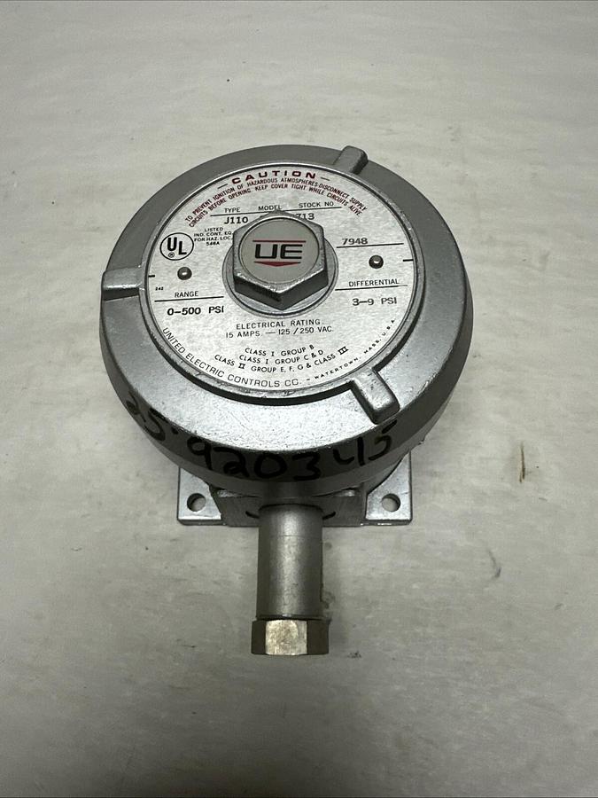 UEC,J110 376,0-500PSI Pressure Switch