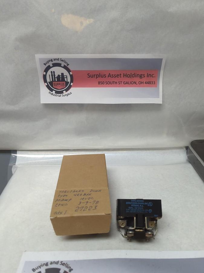 Used STRUTHERS DUNN,425BXX,RELAY 30 AMP 12VDC PRE-OWNED