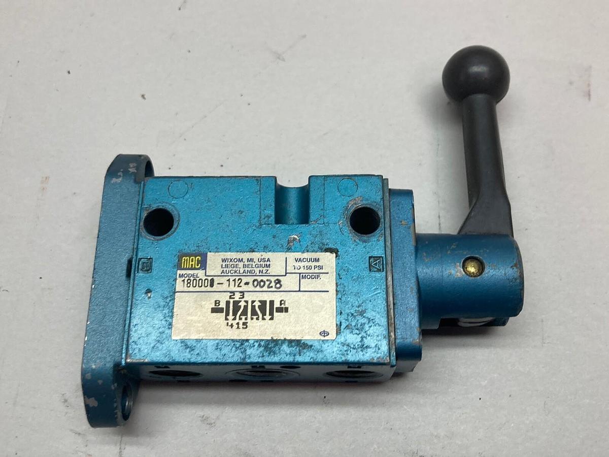Used MAC,180001-112-0003,Valve Series 1800 150PSI