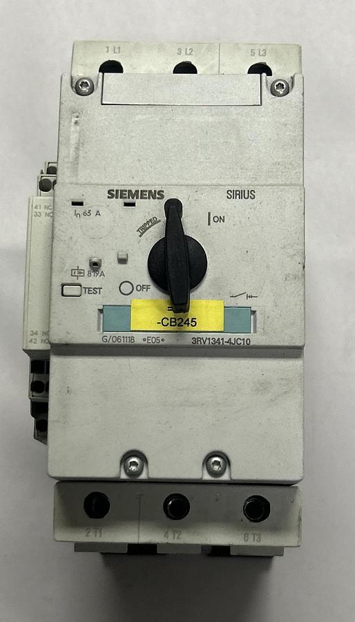 Used SIEMENS,3RV1341-4JC10,CIRCUIT BREAKER