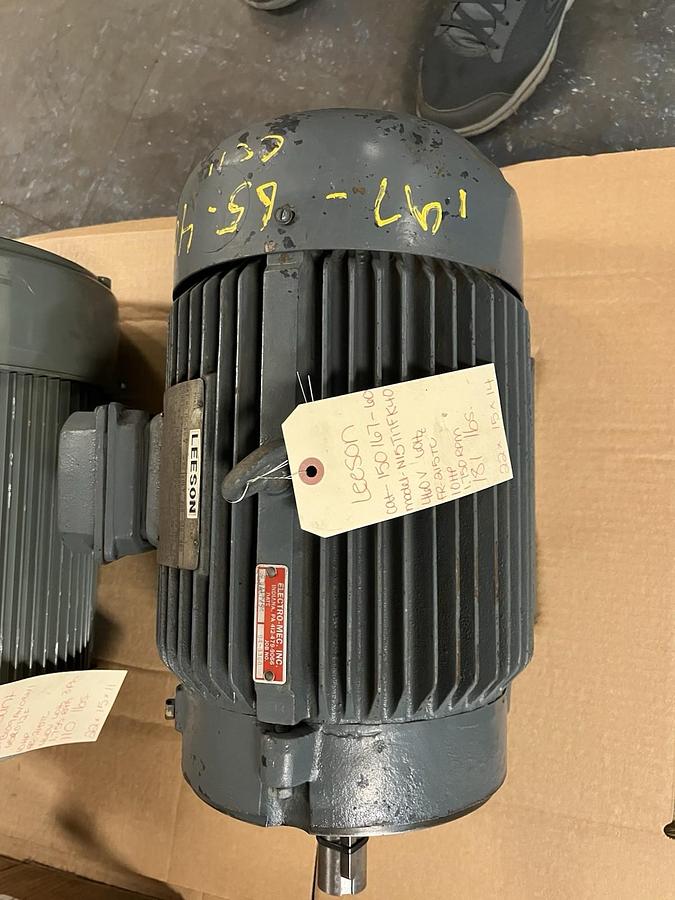 Used LEESON,150167-60,MOTOR 10HP 3PH 1750RPM 215TC