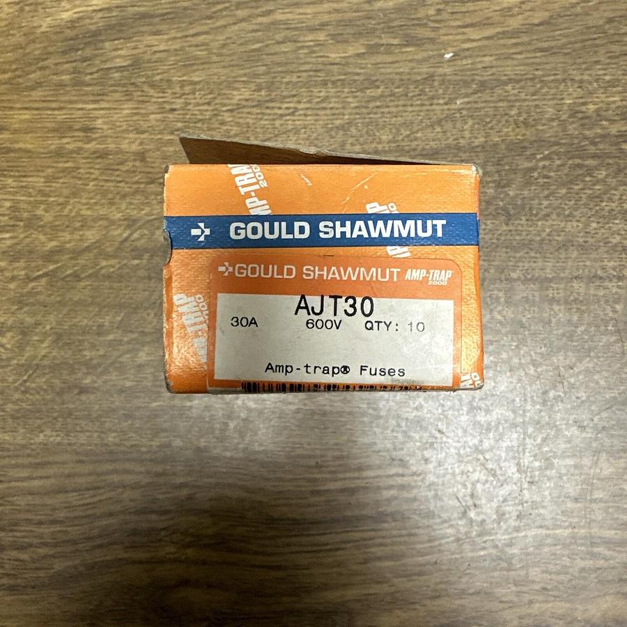 Gould Shawmut,AJT30,30Amp 600V Fuse Box of 10