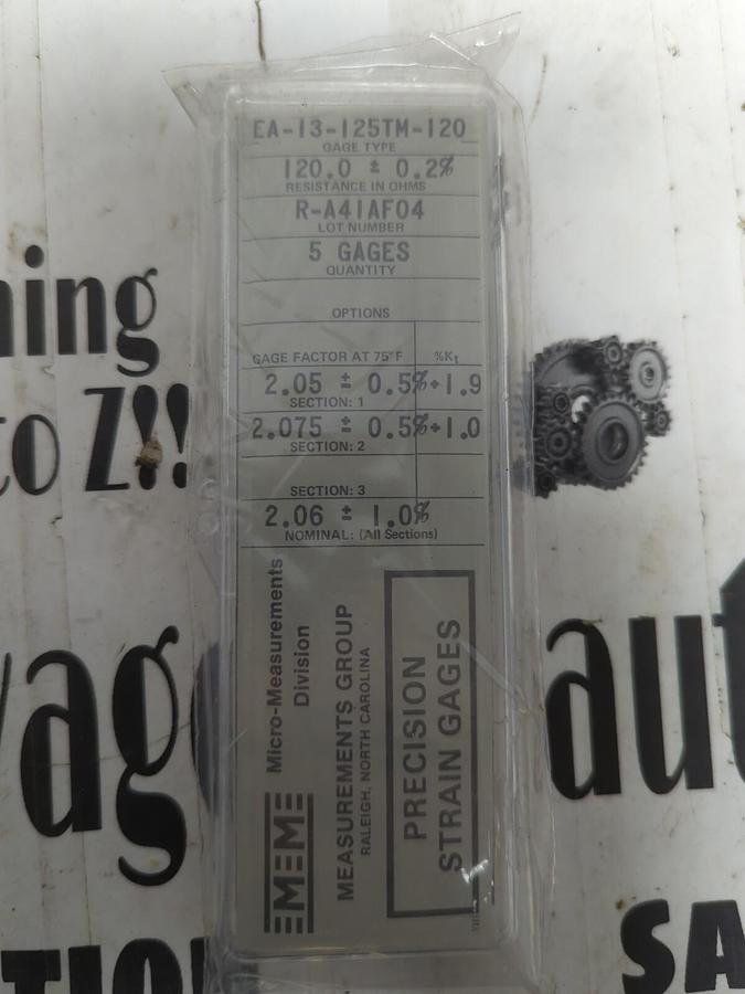 MICRO-MEASUREMENTS,EA-13-125TM-120, PRECISION STRAIN GAUGES 5 PK NOS