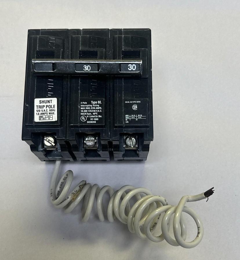 Used SIEMENS,B23000S01,CIRCUIT BREAKER 30A 120/240V 2P