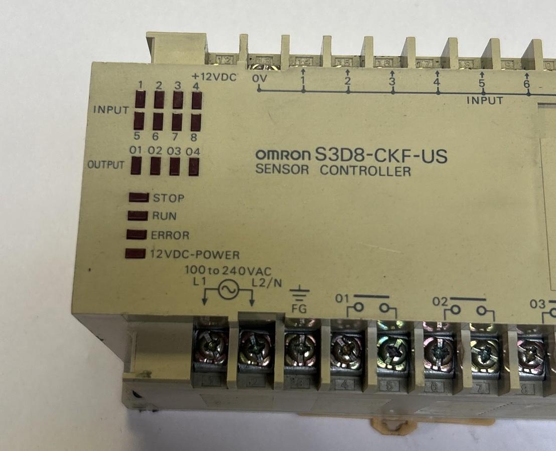 Used OMRON,S3D8-CKF-US,SENSOR CONTROLLER