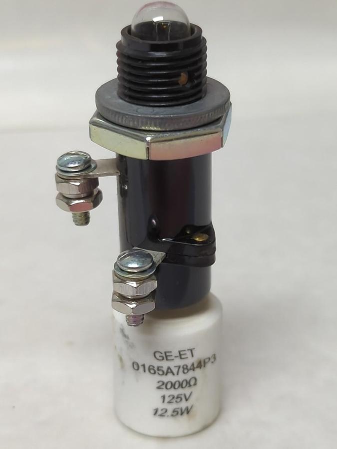 GENERAL ELECTRIC,GE-ET 0165A7844P3,PILOT LIGHT RESISTOR 125V 12.5W NOS
