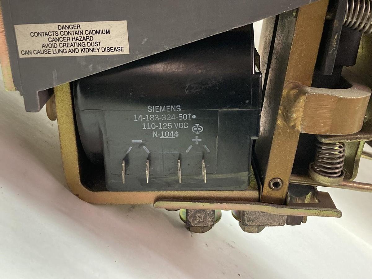 Used Siemens,14-193-101-582,DC Contactor 600V 1000ADC Type 700 125V-DC