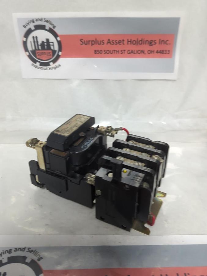 Used GENERAL ELECTRIC,CR306C0,SIZE 1 MOTOR STARTER 27 AMP 600VAC PRE-OWNED