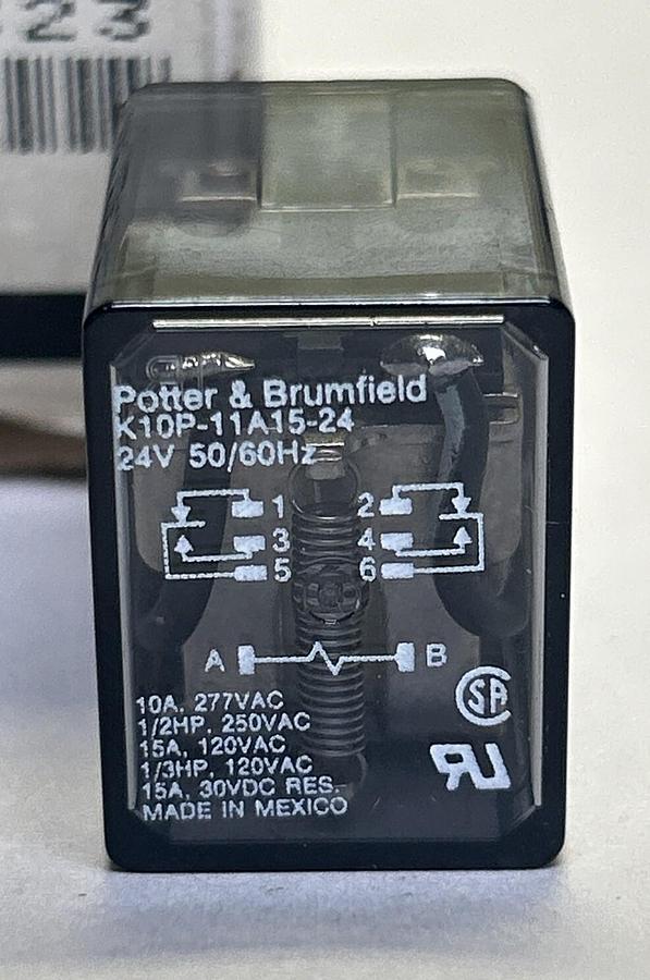 POTTER & BRUMFIELD,K10P-11A15,RELAY 24V NOS