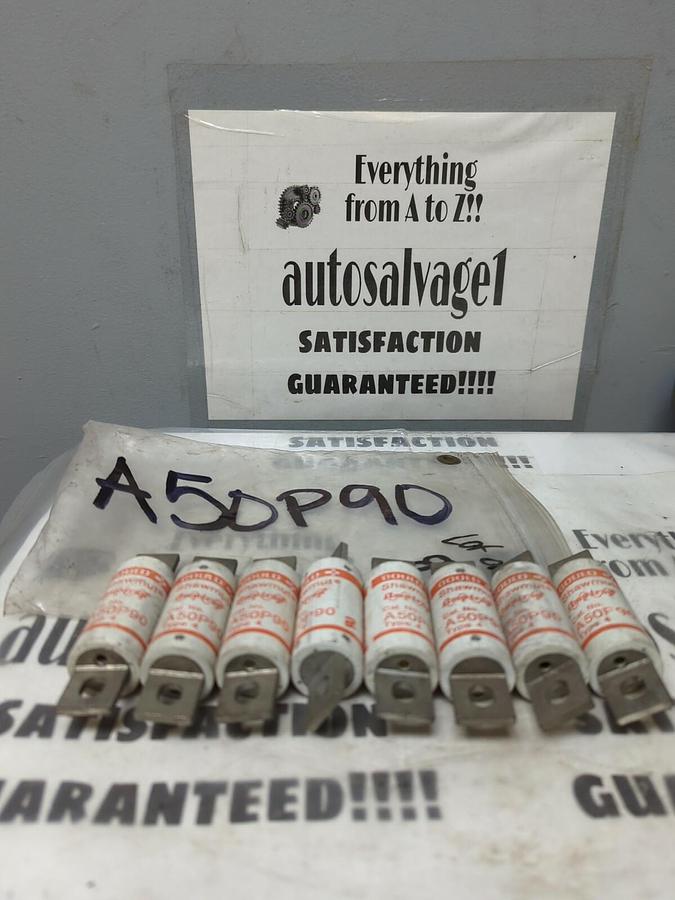 GOULD SHAWMUT,A50P90,AMP-TRAP FUSES LOT OF 8 NOS