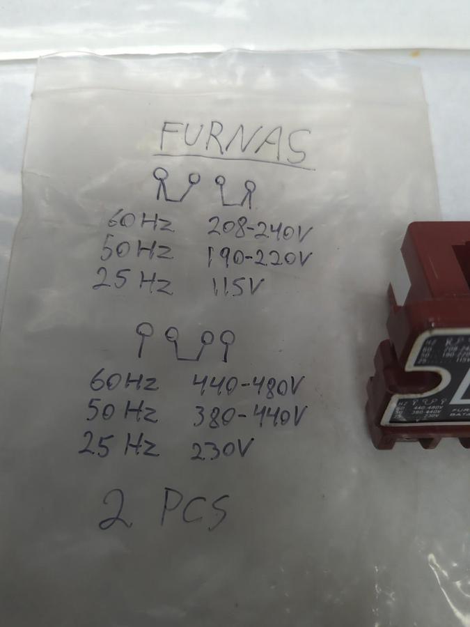 Used FURNAS,D2 936-32,DUAL VOLTAGE COIL LOT OF 2 PRE-OWNED