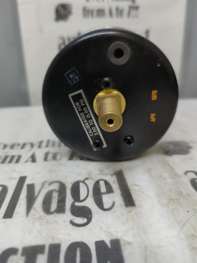 MOORE PRODUCTS,NA,3-1/2 IN 0-100 PSI 1/4 IN NPT PRESSURE GAUGE NOS