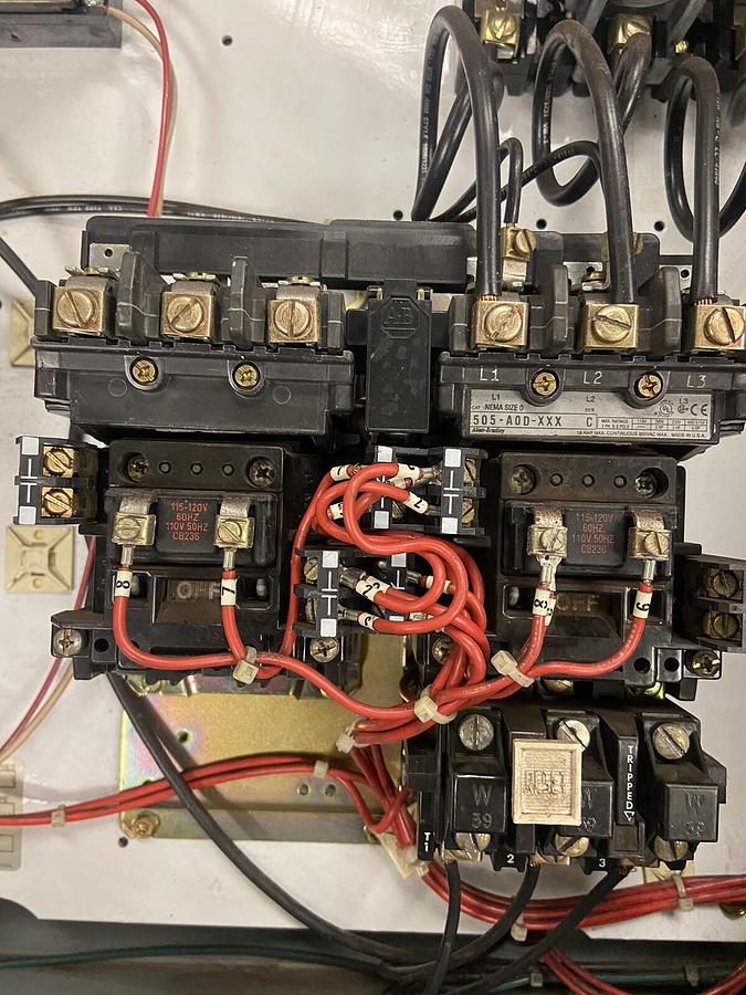 Used Allen Bradley,505-AOD,Size 0 Reversing Fused Combination Starter Starter