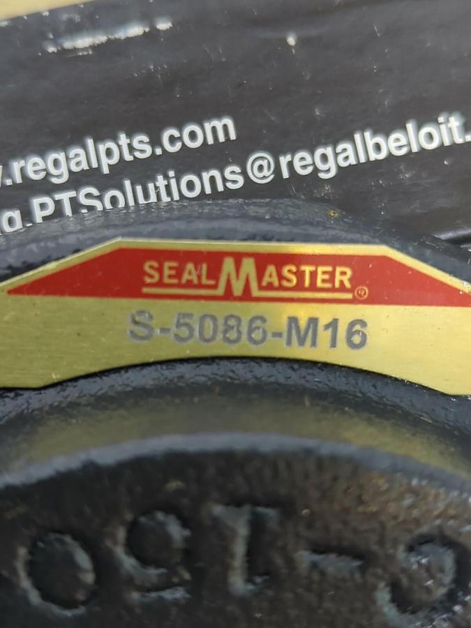 SEALMASTER,S-5086-M16,FLANGE MOUNT BEARING 4-BOLT BASE 1 IN BORE NOS