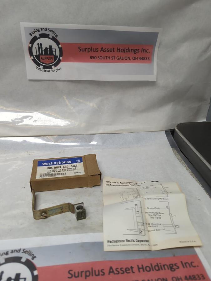 WESTINGHOUSE,BUS DUCT GRD. STAB,CU CABLE 14-0 ALUM CABLE 12-0 FOR POW-R-WAY PLUG