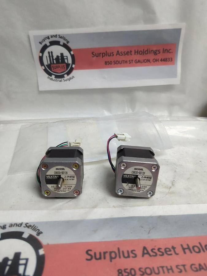 VEXTA,C8630-9012K,STEPPING MOTOR 2-PHASE 0.9 INCH STEP LOT OF 2 NOS
