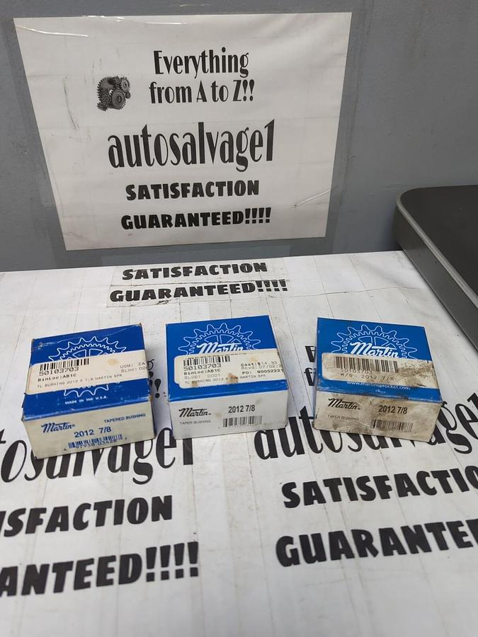 MARTIN,2012 7/8,TAPER BUSHINGS LOT OF 3 NEW