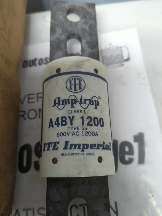 ITE IMPERIAL,A4BY-1200,TYPE 55 AMP-TRAP 1200 AMP FUSE NOS