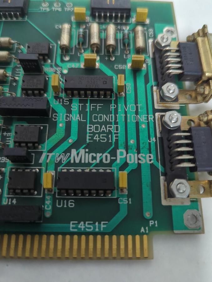 Used MICRO-POISE,E451F-J,STIFF PIVOT SIGNAL CONDITIONER PRE-OWNED