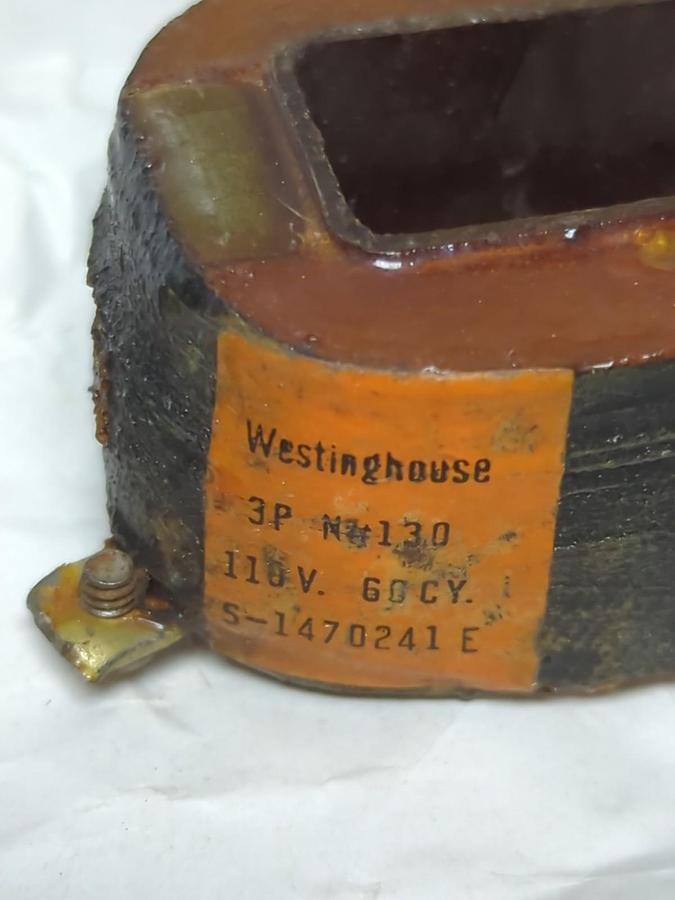 Used WESTINGHOUSE,3P N#130,MAGNETIC COIL 110V 60CY LOT OF 3 PRE-OWNED