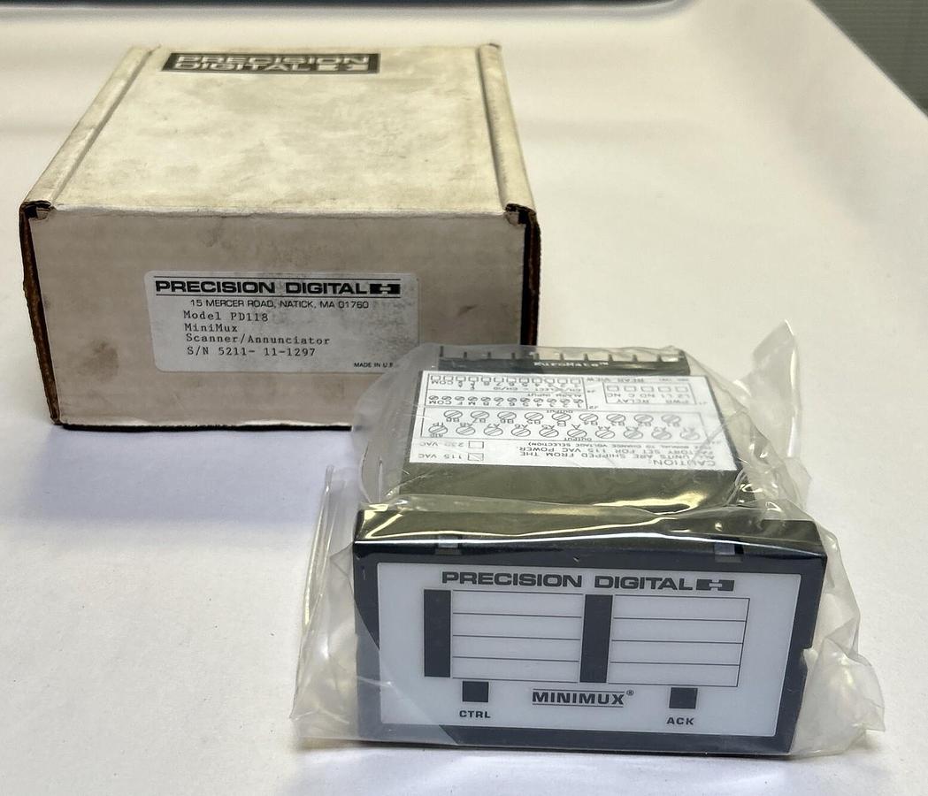 Used PRECISION DIGITAL,PD118,ANNUNCIATOR MINIMUX SCANNER NEW