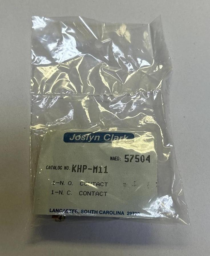 Used JOSLYN CLARK,KHP-M11,AUXILIARY CONTACT NEW
