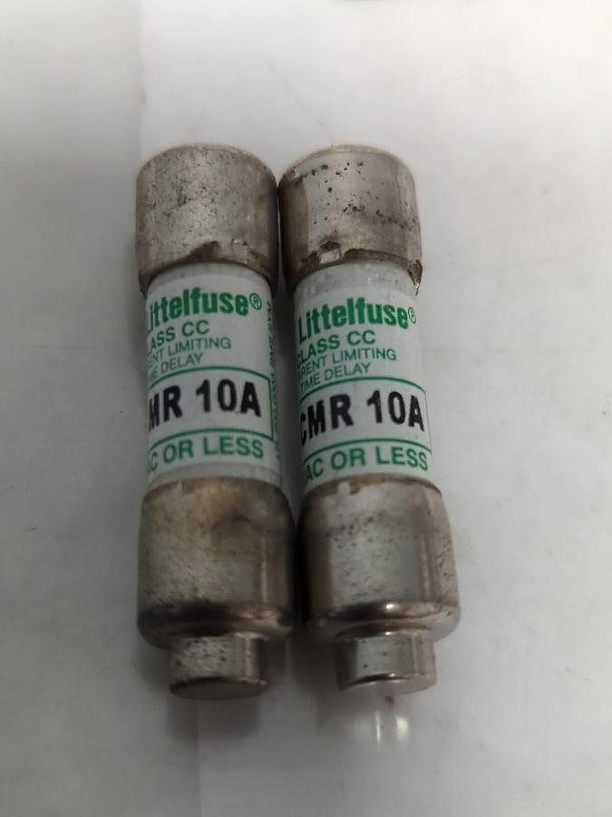 LITTELFUSE,CCMR 10A,CLASS CC 10 AMP FUSE LOT OF 2 NOS