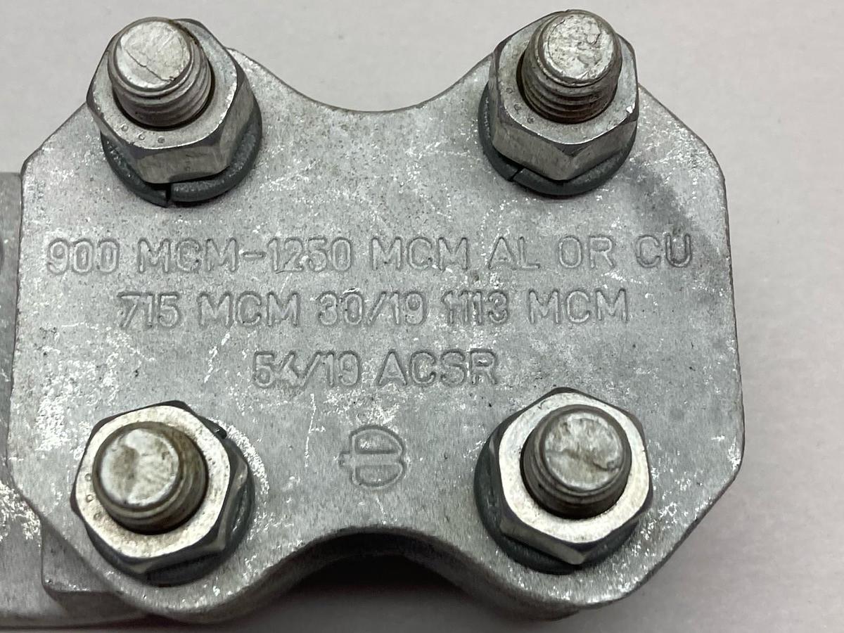 Used Burndy,NAR45SA-4N,Aluminum Bolter Terminal