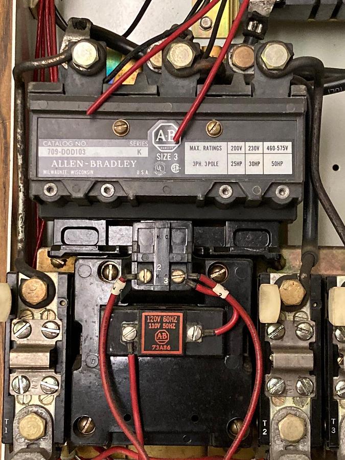 Used Allen-Bradley,2100 2112B,Size 3 Fused MCC Starter Feeder Bucket 32 INCH