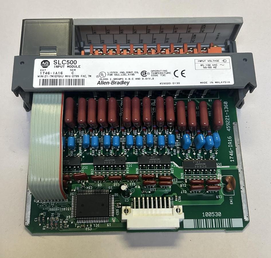 Used ALLEN BRADLEY,1746-IA16,SLC500 INPUT MODULE