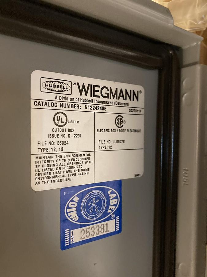 Wiegmann,N412242406C,Nema Wall Mount