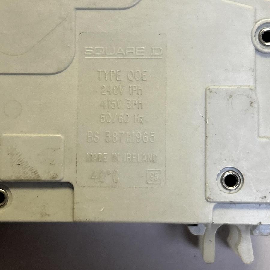 Used SQUARE D,QOE216,CIRCUIT BREAKER 16A 415V LOT OF 2