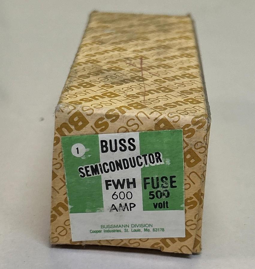 Bussmann,FWH600,Semi Conductor Fuse 600A 500V NOS