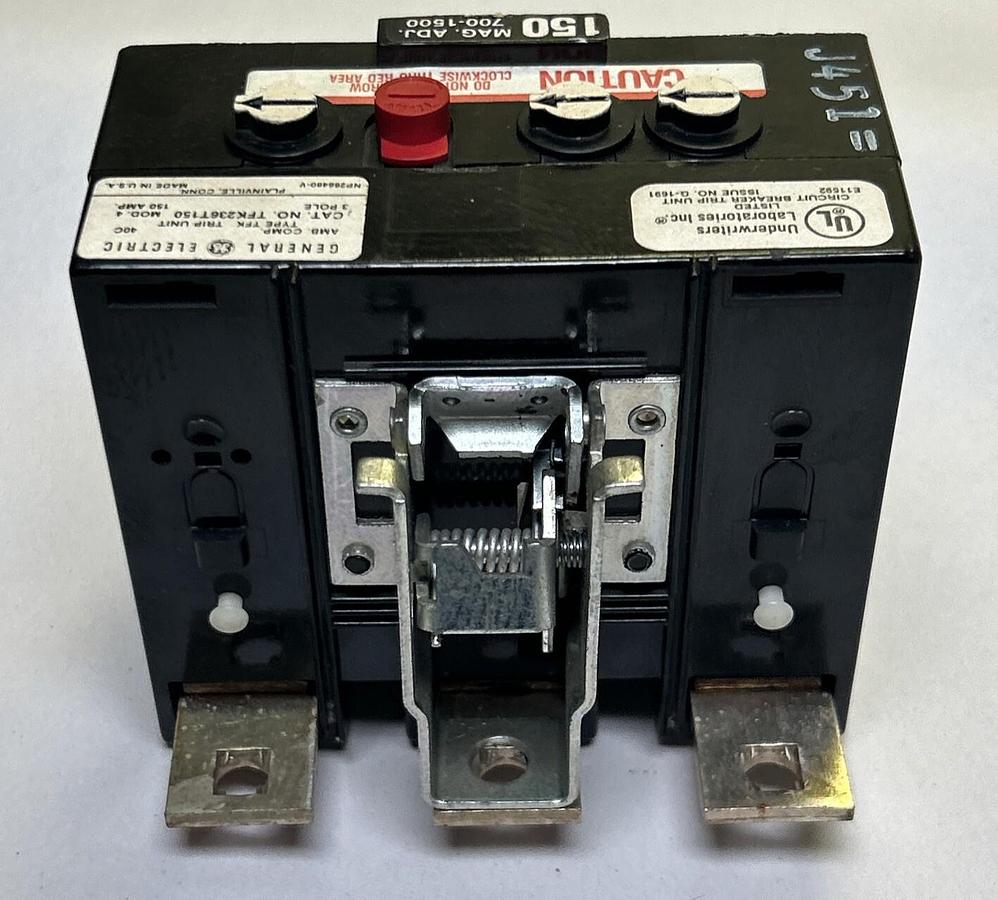 Used GENERAL ELECTRIC,TFK236T150,TRIP UNIT 150AMP 600VAC