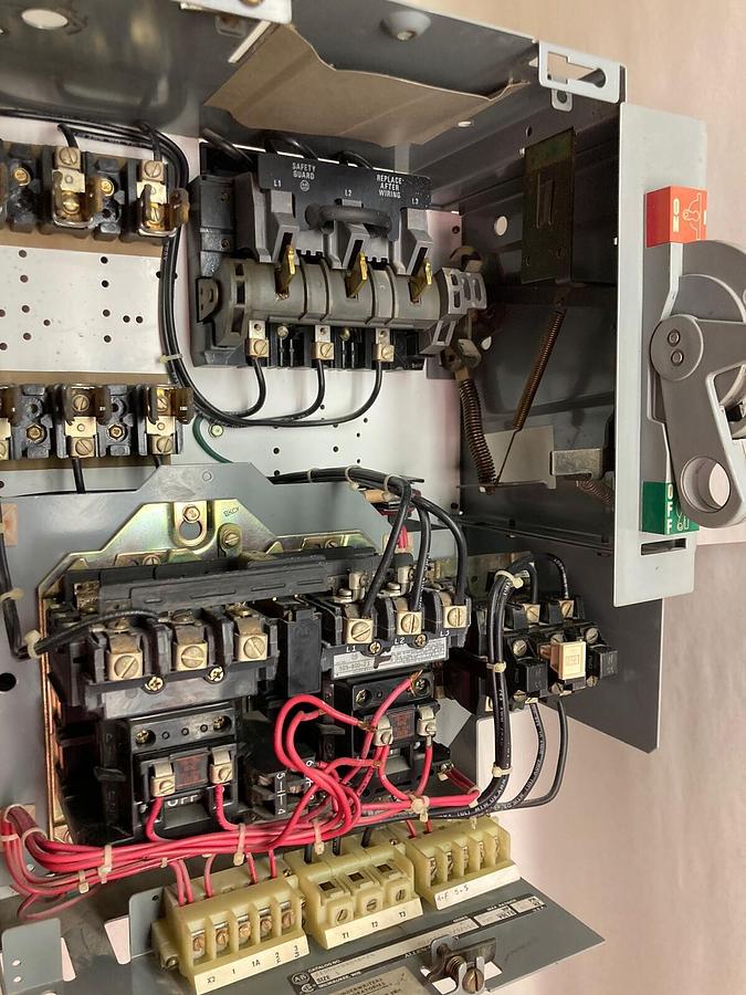 Used Allen-Bradley,2106B,Size 1 Fused MCC 20 Inch Reversing Starter Feeder Bucket