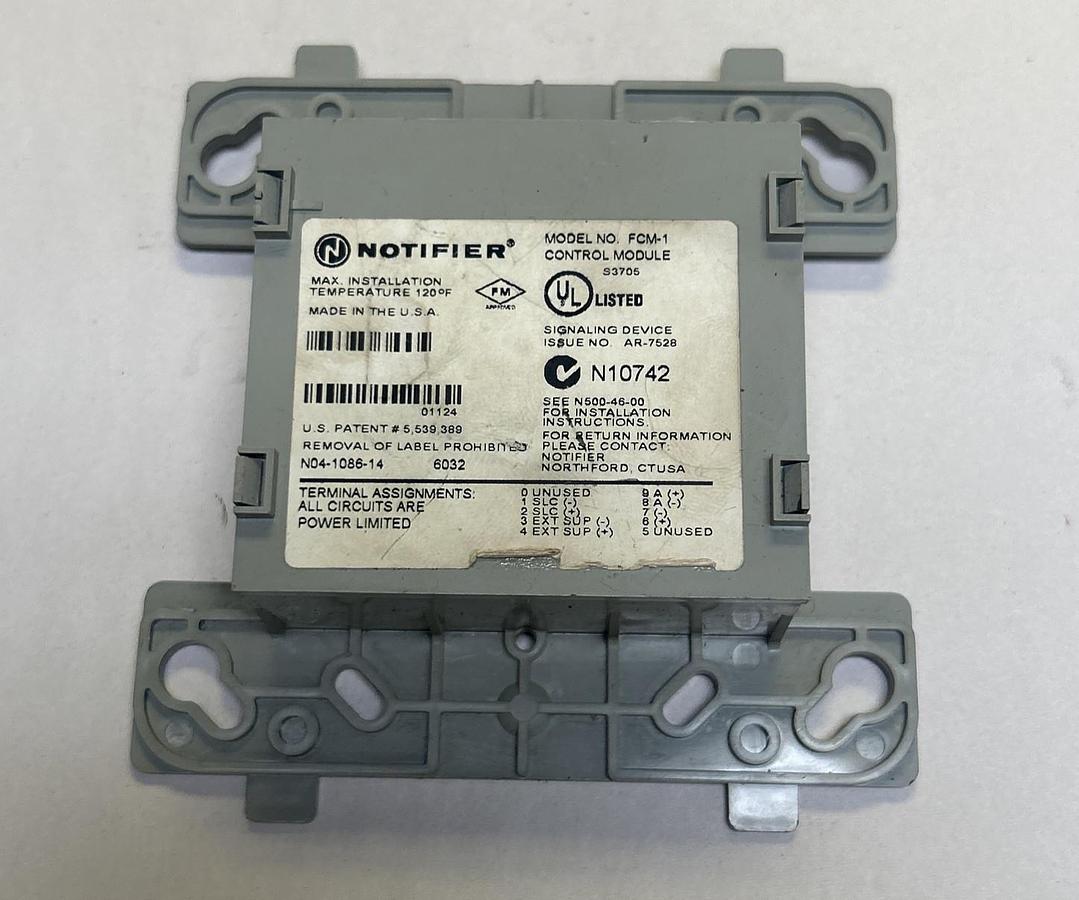 Used NOTIFIER,FCM-1,CONTROL MODULE