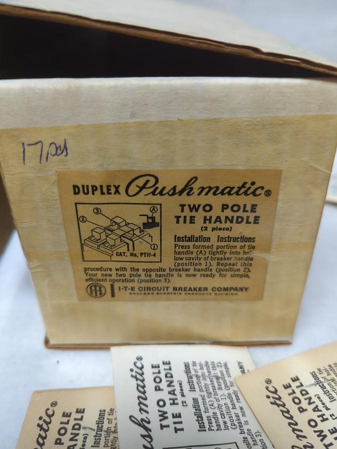 I.T.E.,PTH-4,TWO POLE TIE HANDLE LOT OF 17 NOS