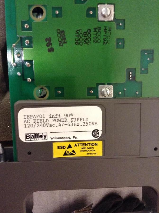 Bailey,IEPAF01,Infi 90 Ac Field Power Supply 120/240v-ac 250va
